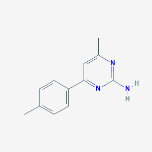 molecular formula C12H13N3 B176017 4-Methyl-6-(4-methylphenyl)pyrimidin-2-amine CAS No. 133256-50-5
