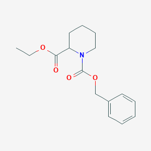 molecular formula C16H21NO4 B176045 1-苄基 2-乙基哌啶-1,2-二羧酸酯 CAS No. 126401-22-7