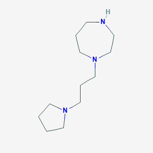 molecular formula C12H25N3 B176047 1-[3-(Pyrrolidin-1-yl)propyl]-1,4-diazepane CAS No. 199475-39-3