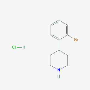 B176076 4-(2-Bromophenyl)piperidine hydrochloride CAS No. 1198285-51-6