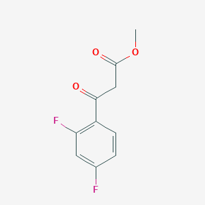molecular formula C10H8F2O3 B176084 3-(2,4-二氟苯基)-3-氧代丙酸甲酯 CAS No. 185302-85-6