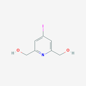 molecular formula C7H8INO2 B176088 4-碘-2,6-双（羟甲基）吡啶 CAS No. 120491-91-0