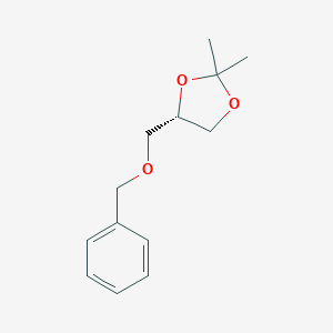 molecular formula C13H18O3 B017610 (S)-4-苄氧甲基-2,2-二甲基-1,3-二氧戊环 CAS No. 16495-03-7