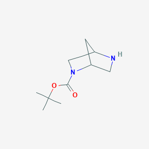 molecular formula C10H18N2O2 B176106 叔丁基2,5-二氮杂双环[2.2.1]庚烷-2-羧酸酯 CAS No. 198989-07-0