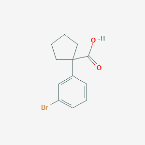 B176109 1-(3-Bromophenyl)cyclopentanecarboxylic acid CAS No. 143328-23-8