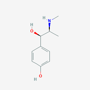 molecular formula C10H15NO2 B017611 (R*,S*)-4-羟基-α-[1-(甲基氨基)乙基]苄醇 CAS No. 365-26-4