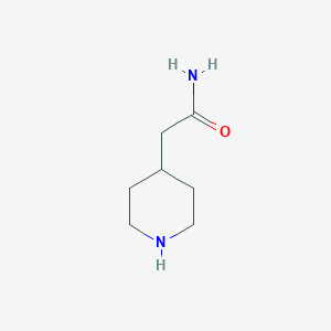molecular formula C7H14N2O B176132 2-(哌啶-4-基)乙酰胺 CAS No. 184044-10-8