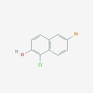 molecular formula C10H6BrClO B176137 6-溴-1-氯萘-2-醇 CAS No. 102169-88-0