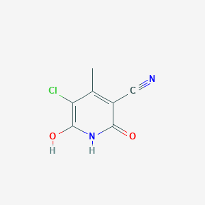 B176143 5-Chloro-6-hydroxy-4-methyl-2-oxo-1,2-dihydropyridine-3-carbonitrile CAS No. 139713-57-8