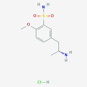 molecular formula C10H17ClN2O3S B017615 (R)-5-(2-氨基丙基)-2-甲氧基苯磺酰胺盐酸盐 CAS No. 112101-75-4