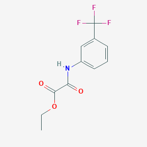 molecular formula C11H10F3NO3 B176184 Ethyl 2-oxo-2-[3-(trifluoromethyl)anilino]acetate CAS No. 17738-86-2
