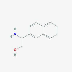 molecular formula C12H13NO B176195 2-Amino-2-(naphthalen-2-yl)ethanol CAS No. 153875-87-7