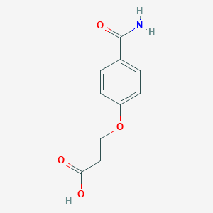 molecular formula C10H11NO4 B176207 3-(4-Carbamoylphenoxy)propanoic acid CAS No. 111140-92-2