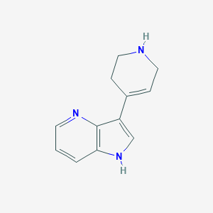 molecular formula C12H13N3 B176227 3-(1,2,3,6-tetrahydropyridin-4-yl)-1H-pyrrolo[3,2-b]pyridine CAS No. 131084-32-7