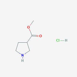 molecular formula C6H12ClNO2 B176232 吡咯烷-3-甲酸甲酯盐酸盐 CAS No. 198959-37-4