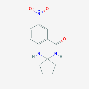 B176243 6'-Nitro-1'H-spiro[cyclopentane-1,2'-quinazolin]-4'(3'H)-one CAS No. 158439-85-1