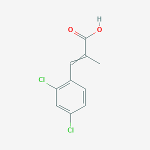 molecular formula C10H8Cl2O2 B176244 3-(2,4-Dichlorophenyl)-2-methylprop-2-enoic acid CAS No. 103754-42-3