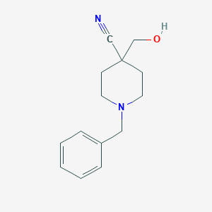 molecular formula C14H18N2O B176273 1-苄基-4-(羟甲基)哌啶-4-碳腈 CAS No. 162686-53-5