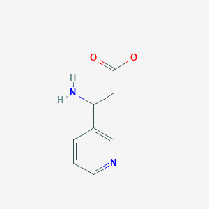 molecular formula C9H12N2O2 B176302 3-氨基-3-(吡啶-3-基)丙酸甲酯 CAS No. 129042-89-3