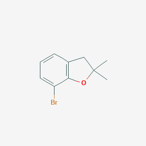 molecular formula C10H11BrO B176311 7-溴-2,2-二甲基-2,3-二氢-1-苯并呋喃 CAS No. 10178-57-1