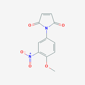 molecular formula C11H8N2O5 B176315 1-(4-Methoxy-3-nitrophenyl)-1H-pyrrole-2,5-dione CAS No. 199583-64-7