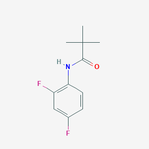 molecular formula C11H13F2NO B176335 2,4-Difluoro-N-(2,2-dimetilpropanil)anilina CAS No. 124704-01-4