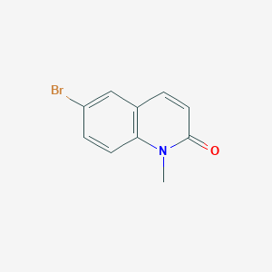 molecular formula C10H8BrNO B176343 6-溴-1-甲基喹啉-2(1H)-酮 CAS No. 16717-25-2