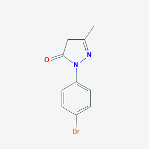 B176352 1-(4-bromophenyl)-3-methyl-4,5-dihydro-1H-pyrazol-5-one CAS No. 14580-15-5