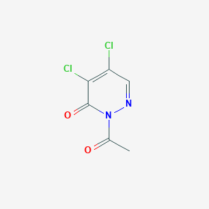 molecular formula C6H4Cl2N2O2 B176362 4,5-Dichloro-2-acetyl-3(2H)-pyridazinone CAS No. 155164-63-9