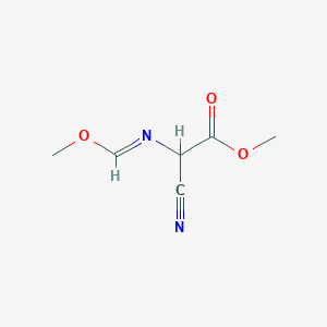molecular formula C6H8N2O3 B017637 Methyl 2-cyano-2-(methoxymethylideneamino)acetate CAS No. 104316-77-0