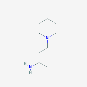 molecular formula C9H20N2 B176375 4-(哌啶-1-基)丁-2-胺 CAS No. 13022-89-4