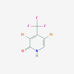 molecular formula C6H2Br2F3NO B176384 3,5-二溴-4-(三氟甲基)吡啶-2-醇 CAS No. 109919-34-8