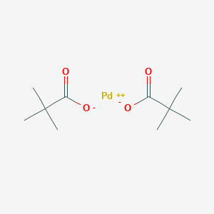 molecular formula C10H18O4Pd B176385 乙酸钯(II) CAS No. 106224-36-6