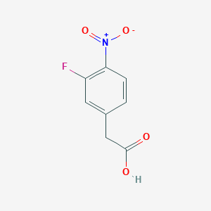 molecular formula C8H6FNO4 B176389 2-(3-氟-4-硝基苯基)乙酸 CAS No. 163395-24-2