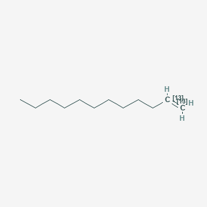 molecular formula C12H24 B176414 1-十二烯-1,2-13C2 CAS No. 198332-88-6