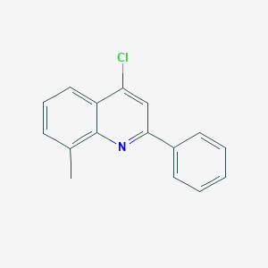 molecular formula C16H12ClN B176427 4-Chloro-8-methyl-2-phenylquinoline CAS No. 116689-94-2
