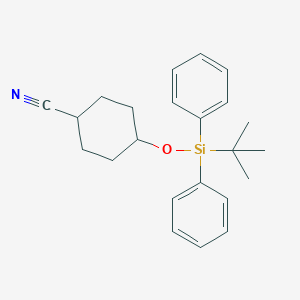 B176429 4-(Tert-butyldiphenylsilyloxy)cyclohexanecarbonitrile CAS No. 141336-97-2