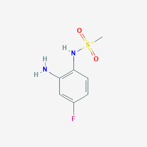 molecular formula C7H9FN2O2S B176430 N-(2-Amino-4-fluorophenyl)methanesulfonamide CAS No. 156522-13-3