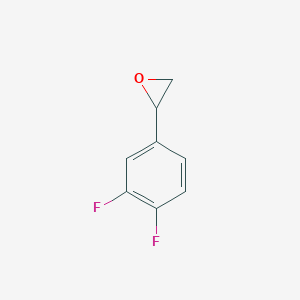 molecular formula C8H6F2O B176440 2-(3,4-Difluorophenyl)oxirane CAS No. 111991-13-0