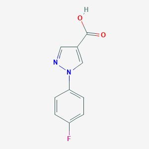 molecular formula C10H7FN2O2 B176486 1-(4-氟苯基)-1H-吡唑-4-羧酸 CAS No. 138907-81-0