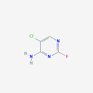 molecular formula C4H3ClFN3 B176490 5-Chloro-2-fluoropyrimidin-4-amine CAS No. 196600-97-2