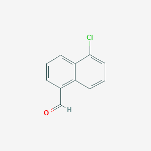 molecular formula C11H7ClO B176493 5-Chloronaphthalene-1-carbaldehyde CAS No. 151222-57-0