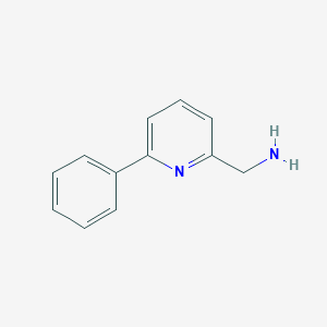 molecular formula C12H12N2 B176495 2-(Aminomethyl)-6-phenylpyridine CAS No. 162614-74-6