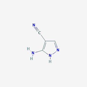 molecular formula C4H4N4 B176504 3-氨基-4-吡唑碳腈 CAS No. 1204396-41-7