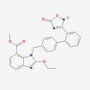 B176507 Methyl 2-ethoxy-1-((2'-(5-oxo-2,5-dihydro-1,2,4-oxadiazol-3-yl)-[1,1'-biphenyl]-4-yl)methyl)-1H-benzo[d]imidazole-7-carboxylate CAS No. 147403-52-9