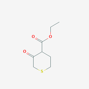 molecular formula C8H12O3S B176515 ethyl 3-oxotetrahydro-2H-thiopyran-4-carboxylate CAS No. 135369-32-3