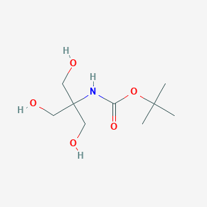 molecular formula C9H19NO5 B176521 tert-Butyl N-[2-hydroxy-1,1-bis(hydroxymethyl)-ethyl]carbamate CAS No. 146651-71-0