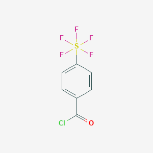 B176530 4-(Pentafluorosulfanyl)benzoyl chloride CAS No. 197384-98-8