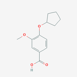 B176556 4-(Cyclopentyloxy)-3-methoxybenzoic acid CAS No. 176033-44-6