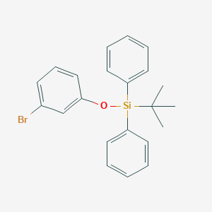 molecular formula C22H23BrOSi B176575 (3-溴苯氧基)(叔丁基)二苯基硅烷 CAS No. 133772-45-9